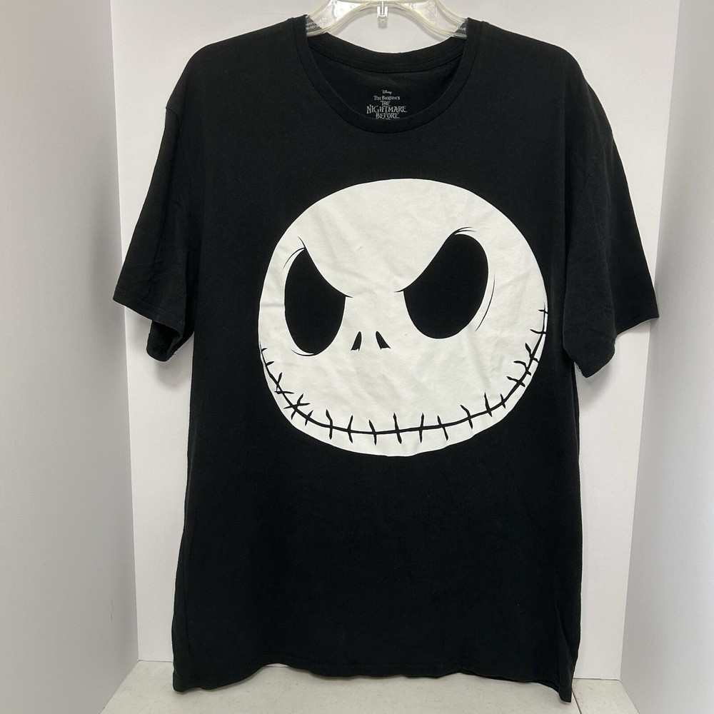 Jack Skellington‎ T-Shirt Disney The Nightmare Before Christmas Black Size XL